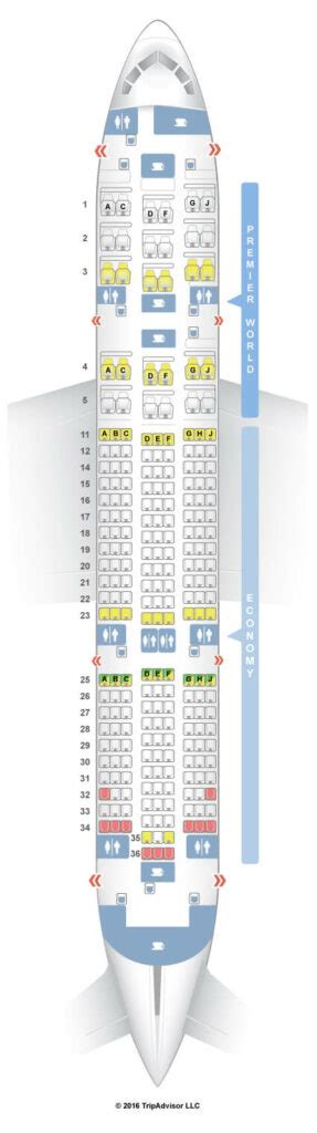 kenya airways boeing 787-8 seat map